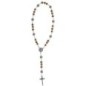 Chapelet de dévotion aux 7 Douleurs et 7 Allégresses de saint Joseph, livré en sachet avec notice explicative.